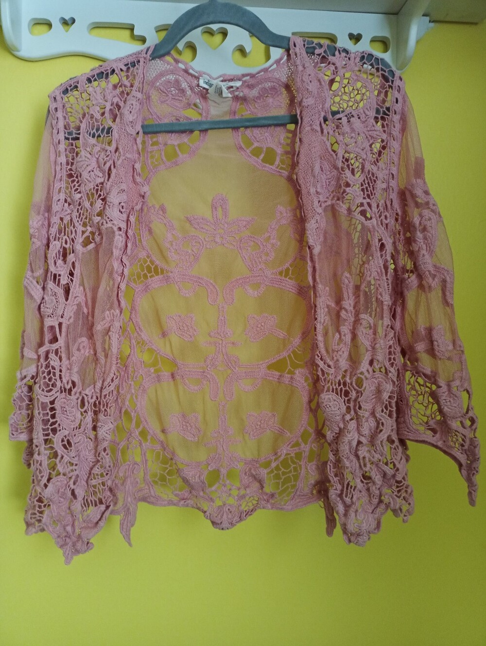 Pink S/M Indigo Thread Co Cardigan